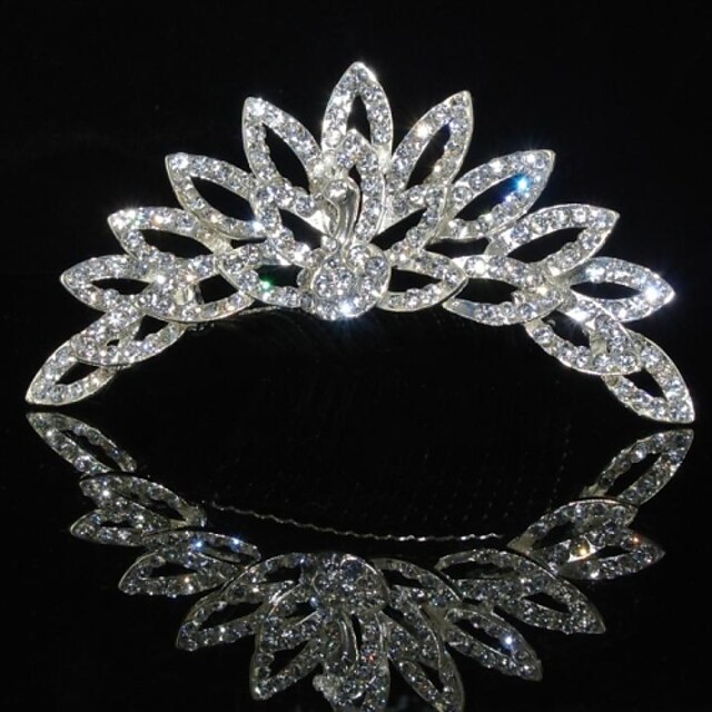  Women's Elegant Crystal Alloy Crown