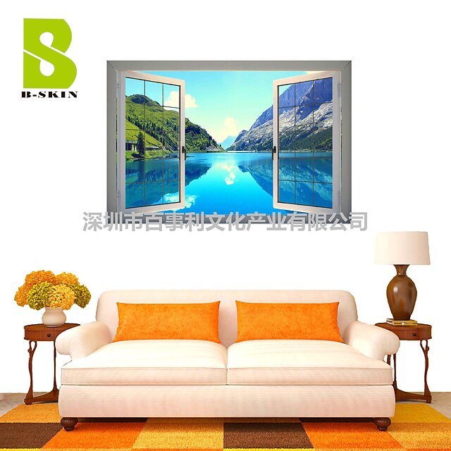  3D Wall Stickers Wall Decals, Natural Landscape Decor Vinyl Wall Stickers