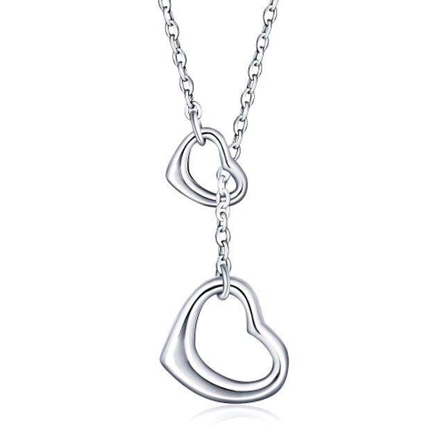  925 Sterling Silver Jewelry High Quality Heart-shaped Necklace Pendant Female Clavicle Chain Perfect Gift for Girls
