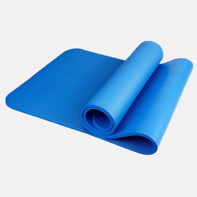  Yoga Mat Odor Free, Eco-friendly, Sticky, Non Toxic NBR Waterproof, Quick Dry, Non Slip For Yoga / Pilates / Exercise & Fitness Purple, Blue