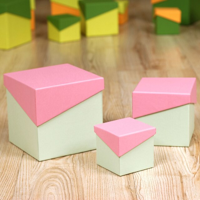  3 Stück / Set Geschenke Halter-Kreativ Kartonpapier Geschenk Schachteln Nicht personalisiert