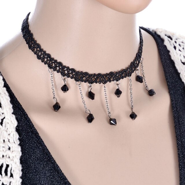  Women's Choker Necklace / Gothic Jewelry - Lace Black Necklace Jewelry For Wedding, Party, Daily