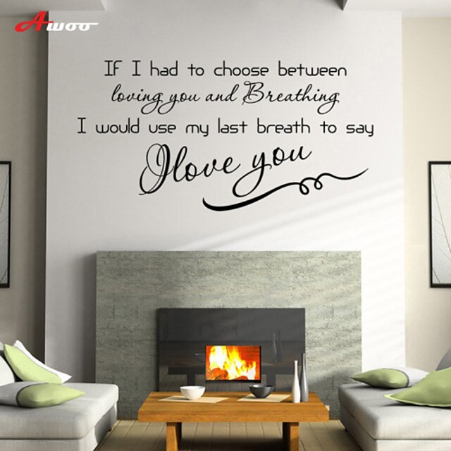  Decorative Wall Stickers - Plane Wall Stickers Landscape / Animals Living Room / Bedroom / Bathroom / Washable / Removable