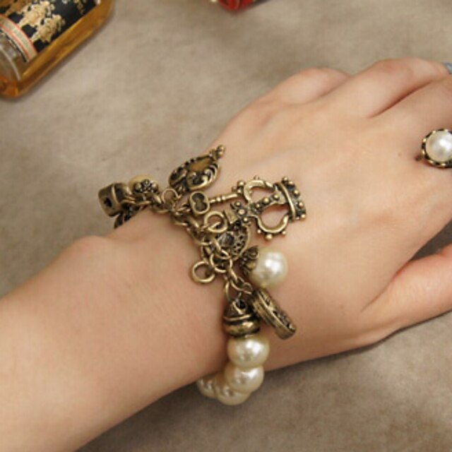  Fashion Jewelry Retro Pearl Multielement Bracelet