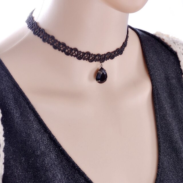  Women's Choker Necklace Torque Gothic Jewelry Lace Black Necklace Jewelry For Wedding Party Daily Casual