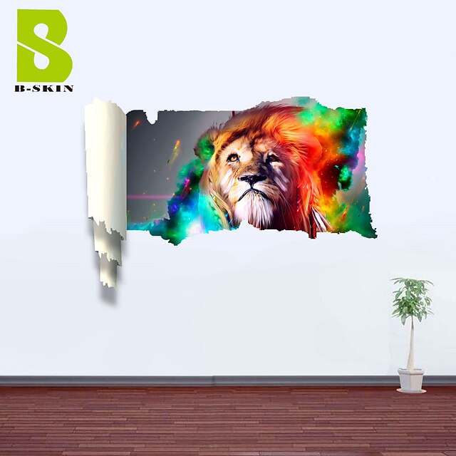  3D Wall Stickers Wall Decals, The Lion Decor Vinyl Wall Stickers