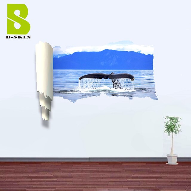 3D Wall Stickers Wall Decals, The Dolphins Decor Vinyl Wall Stickers