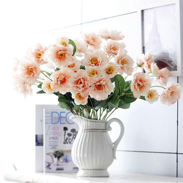  Artificial Flowers 2 Heads rosemary of Passion Bouquet Artificial Flowers Silk Flower