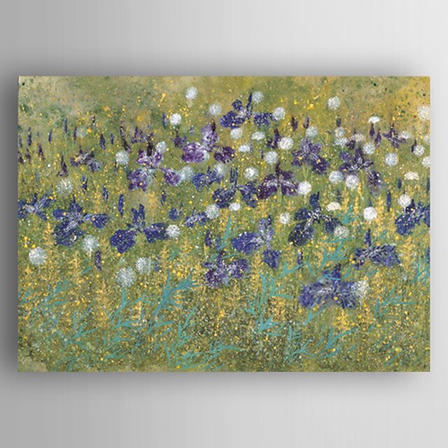  Oil Painting Abstract Flowers  Hand Painted Canvas with Stretched Framed