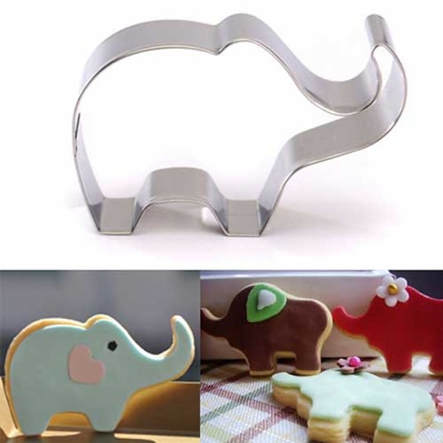  Elephant Animal Cookie Cutter Stainless Steel Cake Baking Pastry Mould