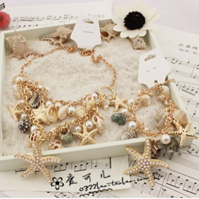  Fashion Jewelry Shell Starfish Bracelet