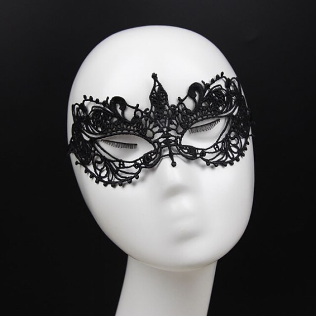  Dames Oorbellenset Masker Voor Feest Halloween Feest / Uitgaan Evenement / Feest Vakantie Klassieke Stijl Kant Zwart