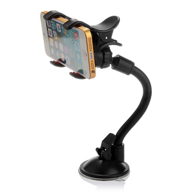  ZIQIAO 360°Rotatable Car Windshield Windscreen Mount Holder Dual Clip for Phone GPS