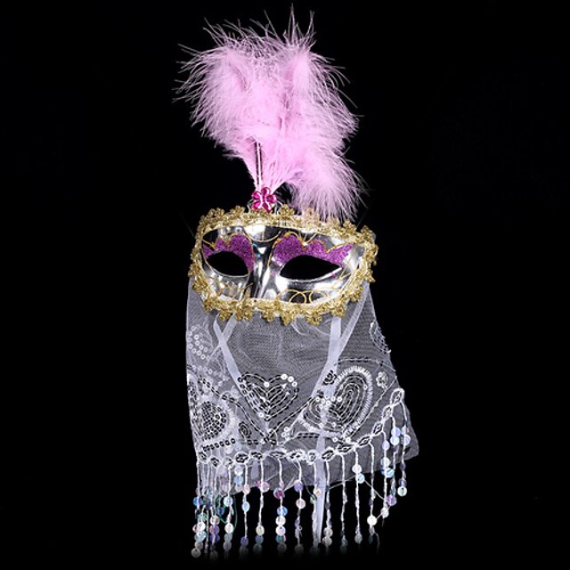  Carnival Mask Unisex Halloween Carnival Festival / Holiday Halloween Costumes Gold Red Blushing Pink Purple Rose