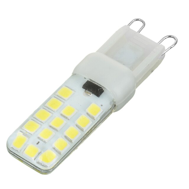  300-400 lm G9 LED betűzős izzók Süllyesztett 28 led SMD 2835 Tompítható Hideg fehér AC 220-240V