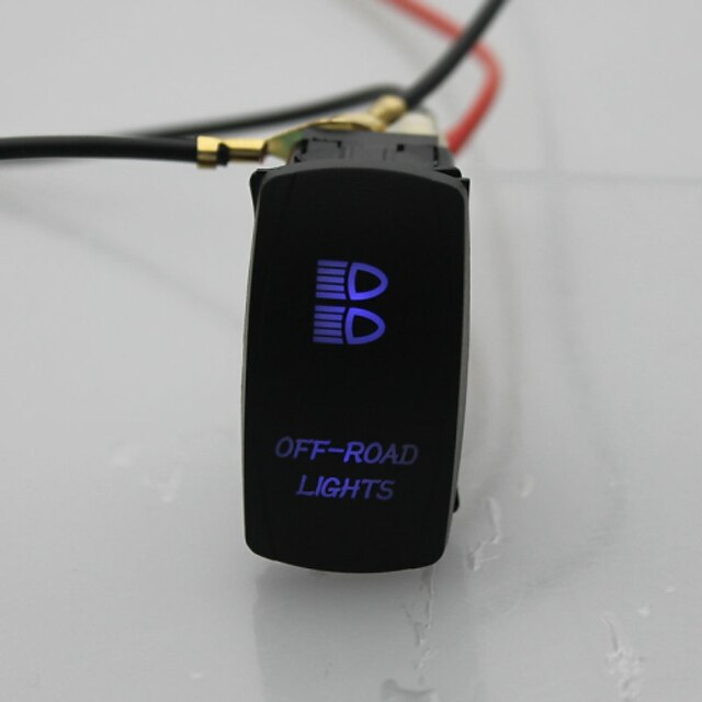 laser de 5pin iztoss switch off-road luz roqueiro on-off levou luz 20a 12v azul com fios de instalar