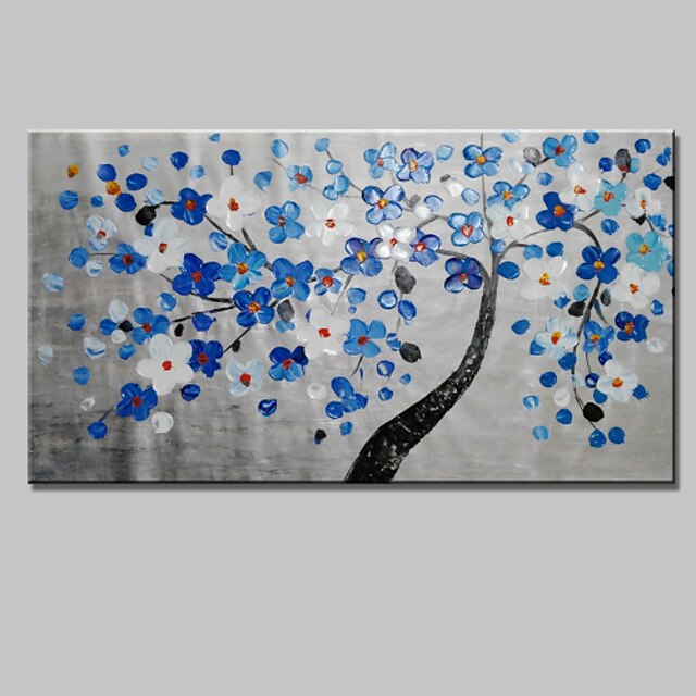  花卉 油画 mt160051hand festett absztrakt táj modern nyíló virágok kés olaj, vászon kész lógni egy panel
