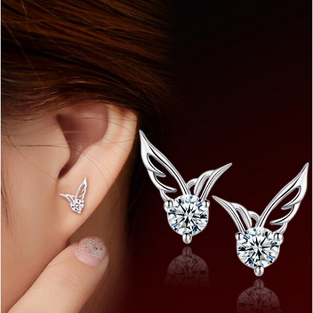  Women's Stud Earrings Pearl Earrings Jewelry Silver For