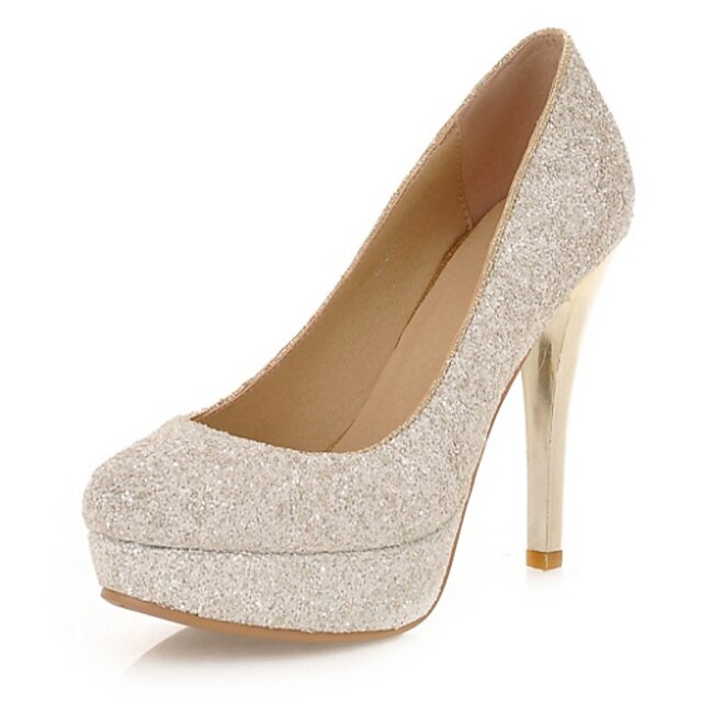  Women's Shoes Glitter / Customized Materials Spring / Summer Stiletto Heel Black / Green / Golden / Wedding