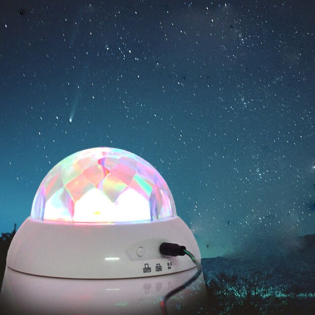  Push Button Rotating Music Creative Romantic Colorful Drill Night-Light Child Stars Projection Light Lamp LED