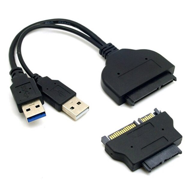  cy® kaksinkertainen USB 3.0 kaapeli mikro SATA Adapteri