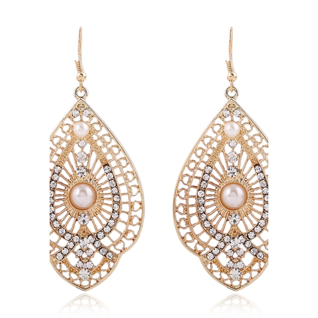  Earring Drop Earrings / Earrings Set Jewelry Women Party / Daily / Casual Alloy / Rhinestone 2pcs Transparent