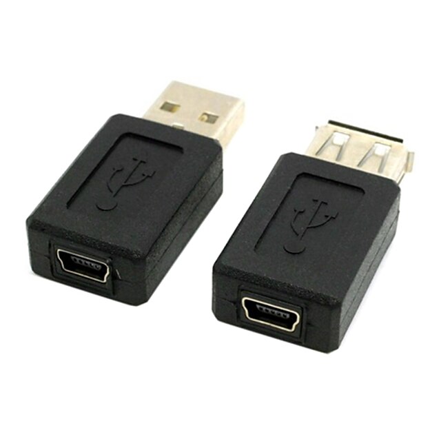  CY® Male USB 2.0 to Female MINI USB Adapter