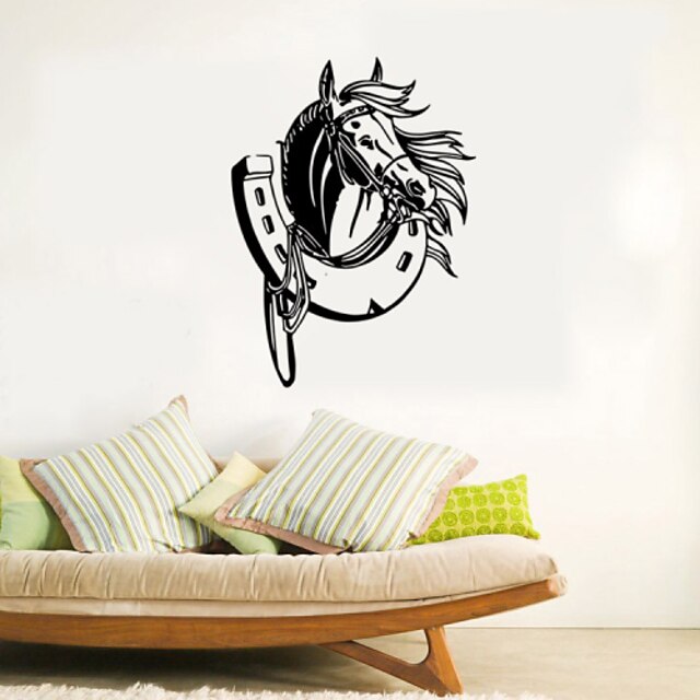  Wall Stickers Wall Decals Style Horse Shoe Waterproof Removable PVC Wall Stickers