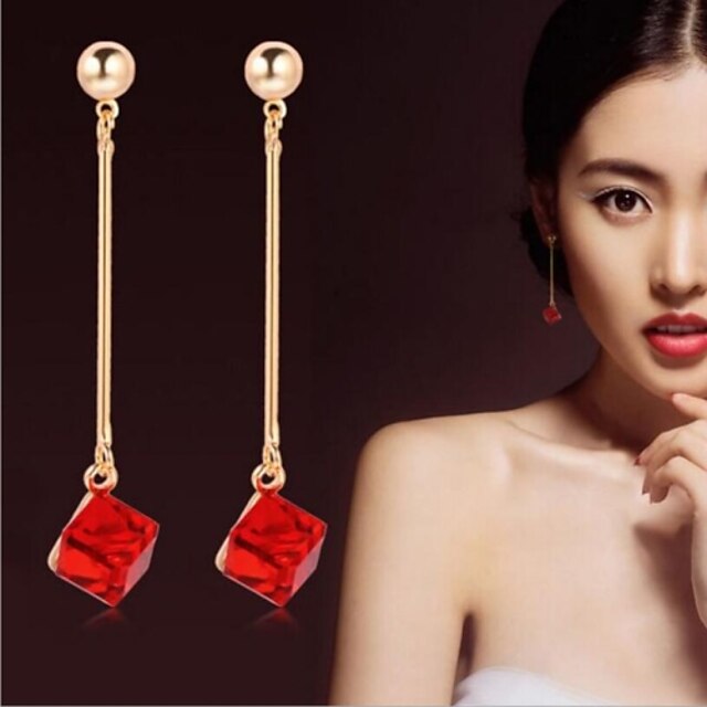  Women's Crystal Drop Earrings Crystal Earrings Bridal Jewelry For Wedding Party Daily Casual