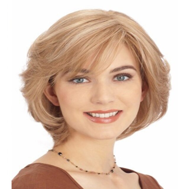  hot sale women lady blonde charming short bob syntheic wig