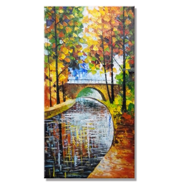  Oil Painting Hand Painted - Landscape Modern Stretched Canvas