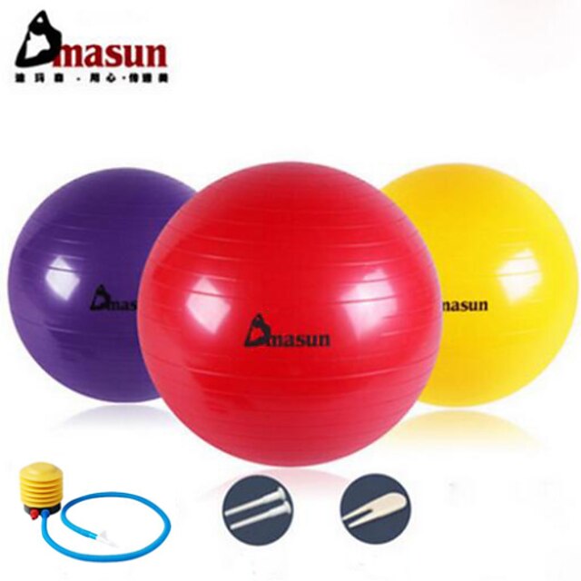  65cm Fitnessball PVC Gelb / Rot / Grau / Blau / Purpur Unisex Dmasun