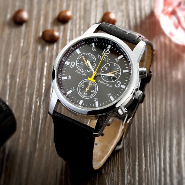  Fashion Business Stainless Steel Leather Men‘s Watch Wrist Watch Cool Watch Unique Watch