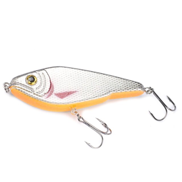  1 pcs Isco Duro Jerkbaits Vairão Vibração Afundando Bass Truta Pique Pesca de Mar Isco de Arremesso Pesca de Água Doce Plástico Duro Metal / Pesca de Isco / Pesca Geral / Pesca de Isco e Barco