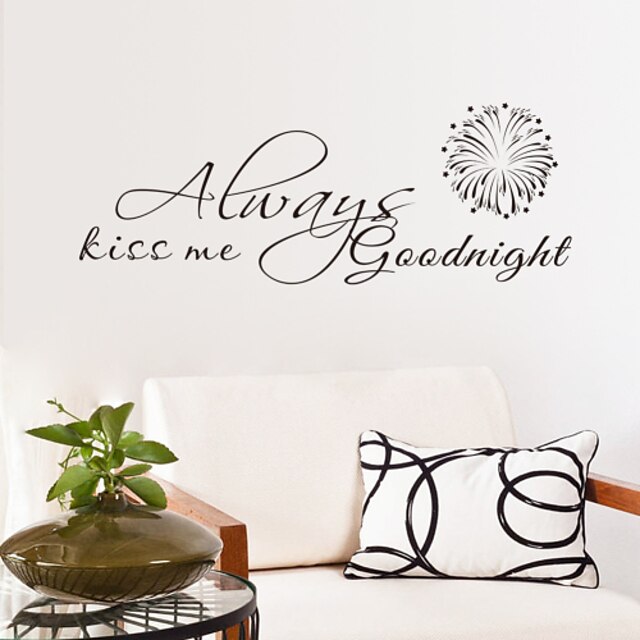  Wall Stickers Wall Decals Style Live Love English Words & Quotes PVC Wall Stickers