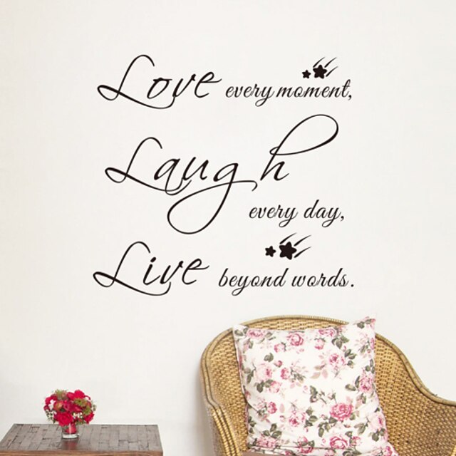  Landscape Romance Fashion Shapes Holiday Words & Quotes Cartoon Fantasy Wall Stickers Words & Quotes Wall Stickers Decorative Wall