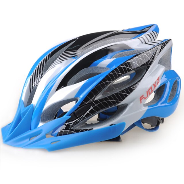  FJQXZ Adults Bike Helmet 22 Vents Impact Resistant Lightweight Removable Visor EPS Sports Mountain Bike / MTB Road Cycling Hiking - Black Yellow Red Men's Women's / Ventilation
