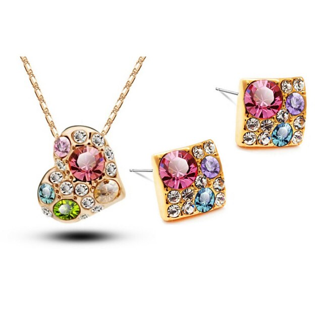  Women's Crystal Jewelry Set - Crystal Include 1# / 2# / 3# For Wedding / Party / Birthday / Earrings / Necklace