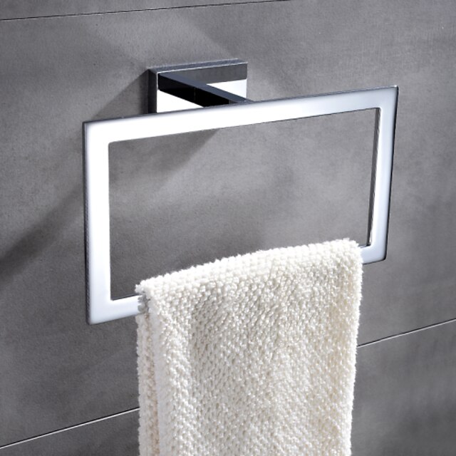  Towel Bar Contemporary Brass 1 pc - Hotel bath towel ring