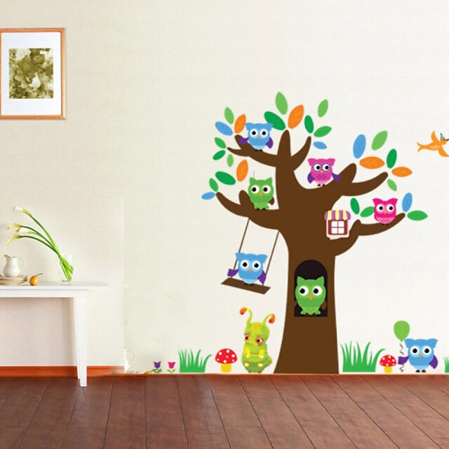  Decorative Wall Stickers - Plane Wall Stickers Animals Fashion Shapes Christmas Decorations Holiday Cartoon Leisure Fantasy Living Room