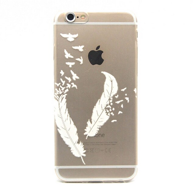  tok Για Apple iPhone 6 Plus / iPhone 6 Διαφανής Πίσω Κάλυμμα Φτερά Μαλακή TPU για iPhone 7 Plus / iPhone 7 / iPhone 6s Plus