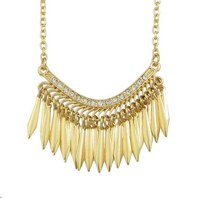  Women's Statement Necklace Fashion Alloy Golden Necklace Jewelry For Party Daily