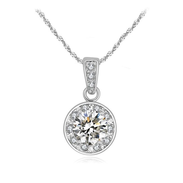  Women's Crystal Pendant Necklace - Crystal Necklace For Wedding, Party, Daily