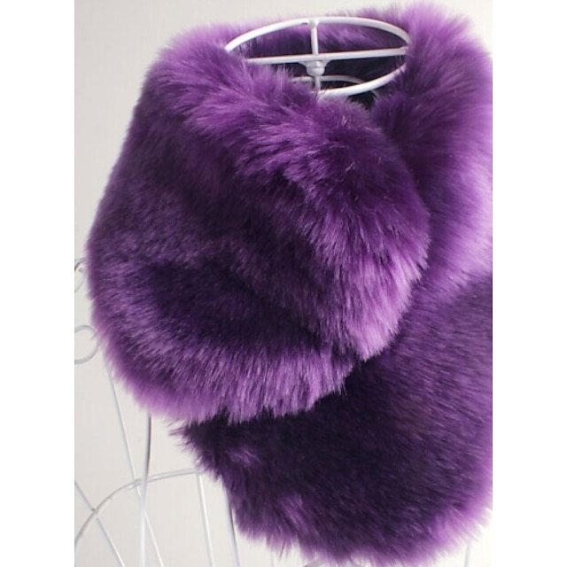  Sleeveless Scarves Faux Fur Wedding / Party Evening / Casual Shawls / Fur Accessories / Faux Leather With