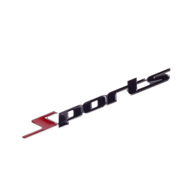  fém személyiség sport logo kapott embléma autó matrica piros és fekete