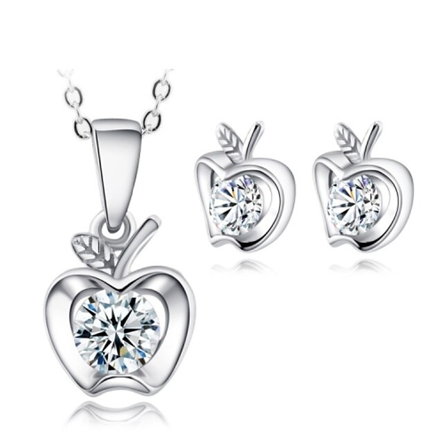  Women's Crystal Jewelry Set - Crystal Include Silver For Wedding / Party / Daily / Earrings / Necklace