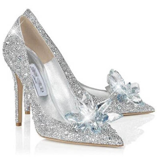  Women's Shoes Glitter Spring / Summer / Fall Stiletto Heel Sparkling Glitter Silver / Party & Evening / Dress / Party & Evening