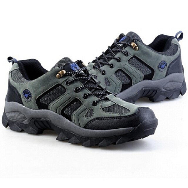  Women's Men's Unisex Running Shoes Hiking Shoes Sneakers Boots Cushioning Impact Breathable Wearproof Fishing Hiking Leisure Sports Velvet Fall Winter Spring 2# Dark Green Gray Green / Cross-Country