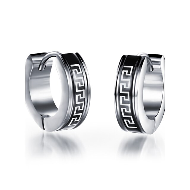  Earring Stud Earrings Jewelry Women / Men Wedding / Party / Daily / Casual / Sports Titanium Steel 1set Black