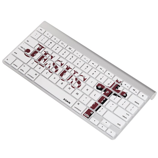  XSKN jésus croix silicium conçu couverture de peau de clavier d'ordinateur portable pour macbook air / macbook pro 13 15 17 pouces, nous